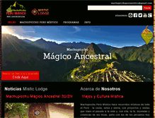 Tablet Screenshot of machupicchuperumistico.com